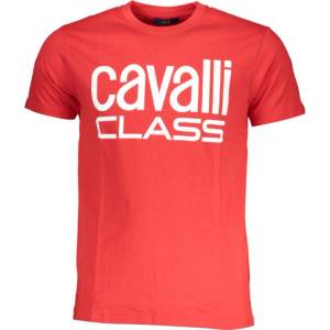 Cavalli class Тениска с къс ръкав за мъже cavalli class, Цвят Червено (qxt62qjd060_ro02000)