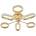 ELBULGARIA LED плафон Elbulgaria - Excalibur, 2784-6gd, 90W, IP20, златист (2784-6gd)