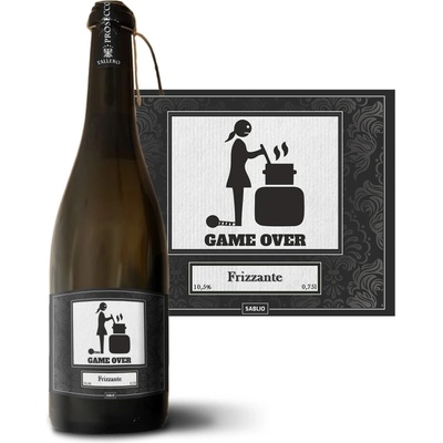 Sablio Game over 2 Prosecco biele suché šumivé víno 10,5 % 0,75 l (holá fľaša)