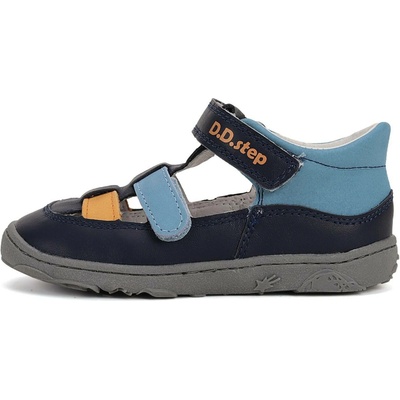 D.D.Step sandálky barefoot H077-51332C modro-oranžová