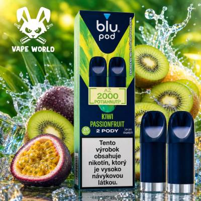 Blu Bar Pod cartridge Kiwi Passionfruit 2 x 2 ml 20 mg