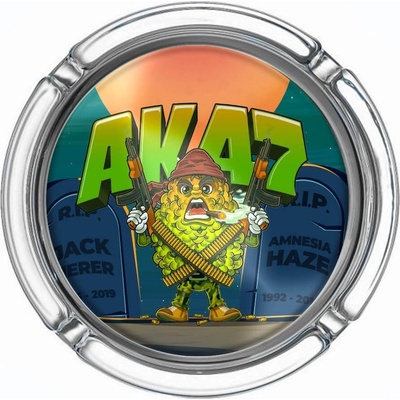 Best Buds Malý sklenený popolník AK47