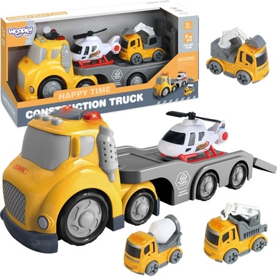 WOOPIE City Truck se světelnými a zvukovými efekty Žlutá odtahová souprava