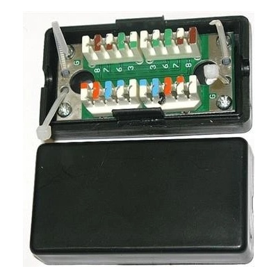 Spojovací box UTP Cat5E narážecí, černá