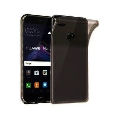 Huawei Ултра тънък силиконов гръб за Huawei Honor 8 Lite/P8Lite 2017/P9 Lite 2017, Черен/Прозрачен (3039)