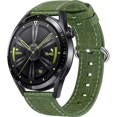 BStrap Denim remienok na Xiaomi Amazfit GTR 2 / GTR 47mm, olive green SSG031C0806