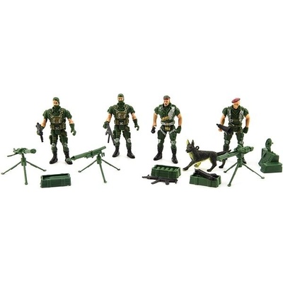 Teddies Vojaci 4 ks s doplnkami 8592190132613