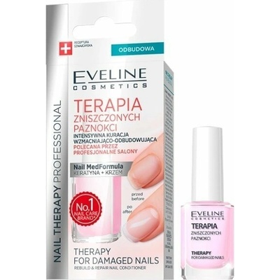 EVELINE obnovujúci lak na poškodené a slabé nechty s keratínom 12 ml