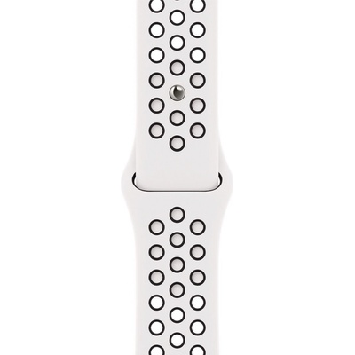 Apple Watch 45 mm snehobielo-čierny športový remienok Nike MPH13ZM/A