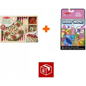  АКЦИЯ: Melissa & Doug комплект за пица парти + Water WOW водно рисуване приказки БЕЗПЛАТНО (AS_6074863_6074889)