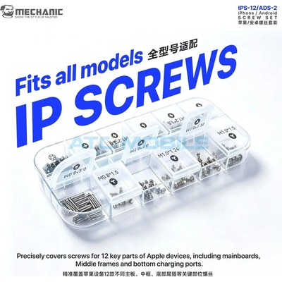 Sada šroubků pro iPhone Mechanic IPS-12 (360 ks)