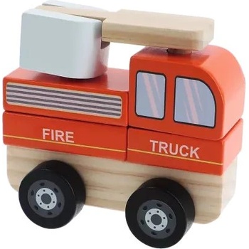 Trefl Tрефл: Дървена играчка - пожарна кола (61766)