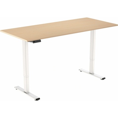 AlzaErgo Table ET2 Essential biely + doska 140 × 80 cm lamino breza
