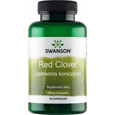Swanson Red Clover Blossom Červený Jetel 430 mg 90 kapslí