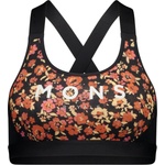 Mons Royale Дамски спортен сутиен Mons Royale Women's Stella X-Back Bra Sports bra - Ditzy Camo / Black (115-1403-1613)