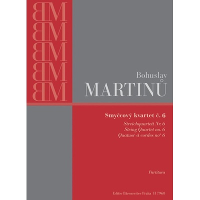 Smyčcový kvartet č. 6 - Bohuslav Martinů – Hledejceny.cz