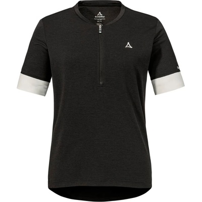 Schöffel Дамска фланелка с къс ръкав за колоездене Schöffel Women's Shirt Style Pinega Cycling jersey - Black - размер 42 (EU) (156-2326-0115)
