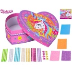 Mikro Комплект Unicorn - лепене на цветни камъчета върху кутия за бижута 13x12, 5см (590231)