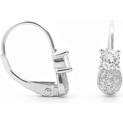 Šperk Holíč Jemné strieborné kamienkové náušnice TM58