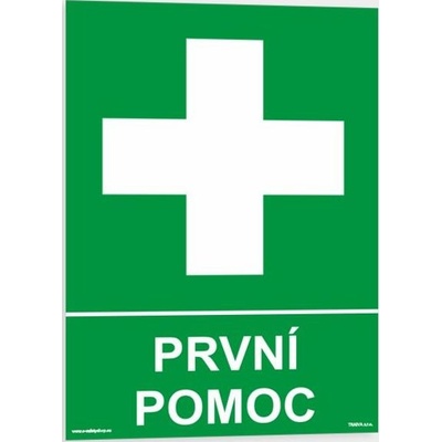 Traiva s.r.o První pomoc Verze: Samolepka 148 x 210 mm (A5) tl. 0.1 mm - Kód: 10569