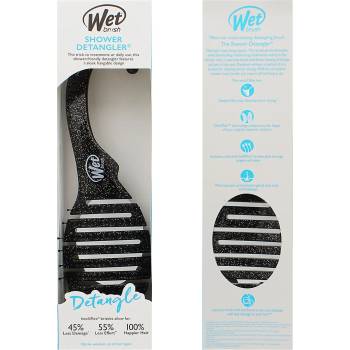 Wet Brush Shower Detangler Четка за коса Glitter Black