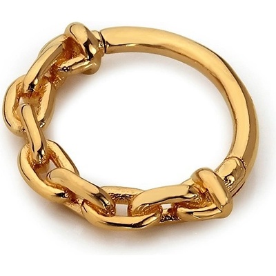 Lillian Vassago Zlatý piercing kroužek s řetízkovým motivem LLV92-GPI015SP