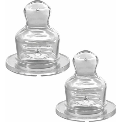 NIP Силиконови биберони NIP - Anti-colic vent, flow M, 6 м+, 2 броя (4000821330078)