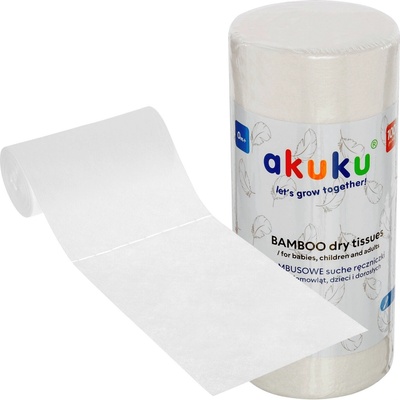 Akuku Bambusové obrúsky jednorazové 100 ks