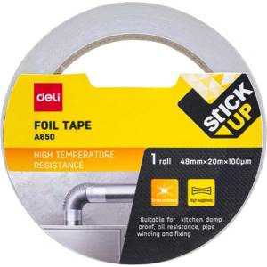 Deli Самозалепваща лента DELI 48 mm x 20 m алуминий DEA650 (DEA650)