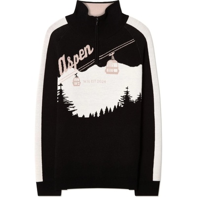 We Norwegians Мъжки вълнен пуловер We Norwegians Afterski Sweater Merino jumper - Black (005-5880-0313)