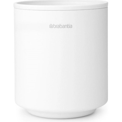 Brabantia Pohár na zubné kefky MINDSET minerálna biela