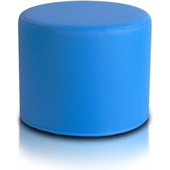 ECOPUF Taburetka - ROLLER - ekokoža E10 - Modrá