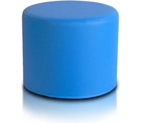 ECOPUF Taburetka - ROLLER - ekokoža E10 - Modrá