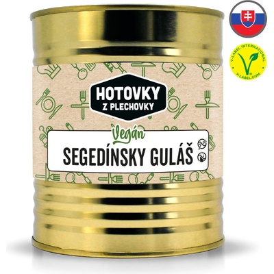 Hotovky z plechovky Vegan segedínsky guláš 0,8 kg