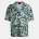 HUGO BOSS Риза с къс ръкав Hugo Men's Beach Short Sleeve Relaxed Fit Shirt - Navy AOP 410