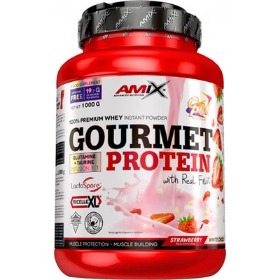 Amix Gourmet Protein Strawberry White Chocolate 1000 g