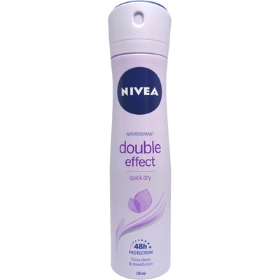 Nivea дезодорант дамски, Double effect, Quick dry, 150мл