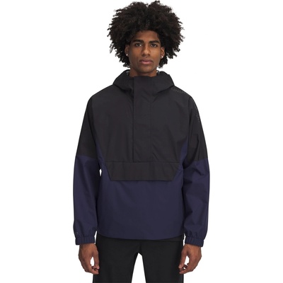 Under Armour Men's Cloudstrike Waterproof Half-Zip Packable Rain Anorak - Black