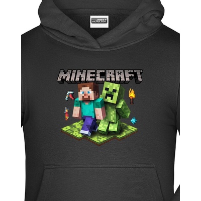 Dětská mikina Minecraft 2 Černá