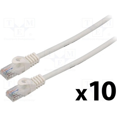 Lanberg PCU6-20CC-0200-W Patch U/UTP Cat 6 RJ45 vidlice z obou stran lanko CCA