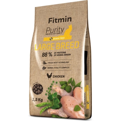 Dibaq Fitmin Purity Large Breed пълноценна храна за големи котки 1, 5 kg