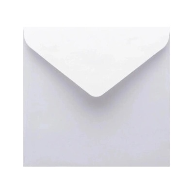 Metalická (perleťová) obálka biela 155x155mm