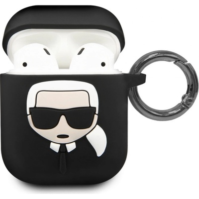 Karl Lagerfeld silikonový kryt pro Apple AirPods KLACCSILKHBK – Zboží Živě