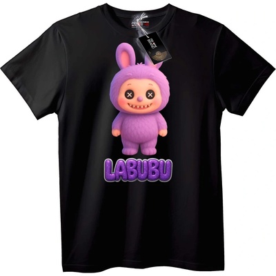 NOONEBRAND Тениска Labubu Лилаво Зайче - 6XL, White