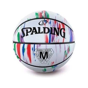 SPALDING Баскетболна Топка Spalding Marble Series Hg Sz7 Бял 7 (Размер 7)