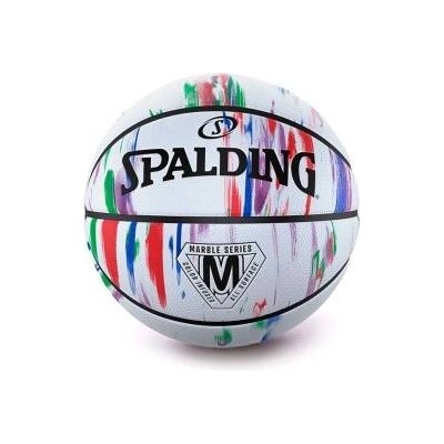 SPALDING Баскетболна Топка Spalding Marble Series Hg Sz7 Бял 7 (Размер 7)