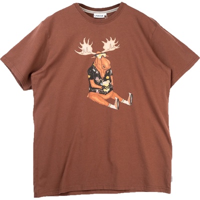 LAKOR Мъжка тениска LAKOR Booze Moose T-Shirt - Chicory Coffee (216-7671-0113)