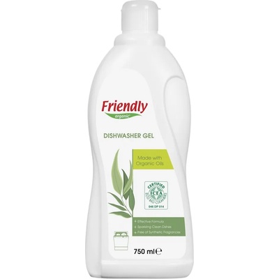 Friendly Organic Гел за съдомиялна Friendly Organic - На растителна основа, 750 ml (FR.01857)