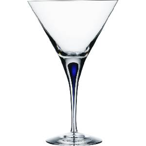 Orrefors Чаша за мартини Intermezzo 250 мл синя (6257455)