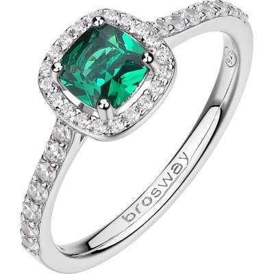 Brosway strieborný prsteň Fancy Life Green FLG143